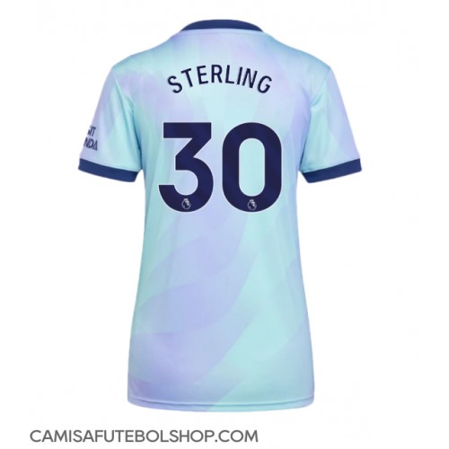 Camisa de time de futebol Arsenal Raheem Sterling #30 Replicas 3º Equipamento Feminina 2024-25 Manga Curta